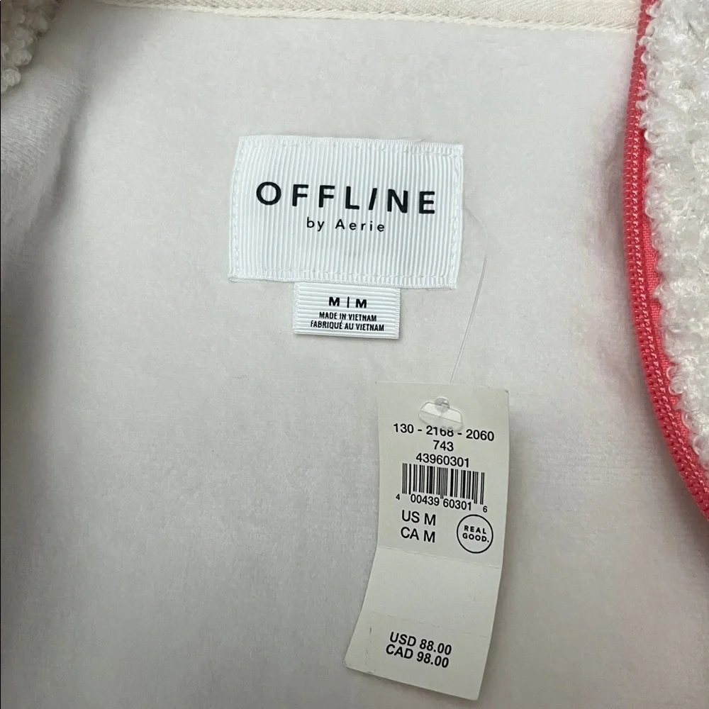 OFFLINE by Aerie Fluff Love Full Zip Jacket in Playful Pink - Picture 11 of 11